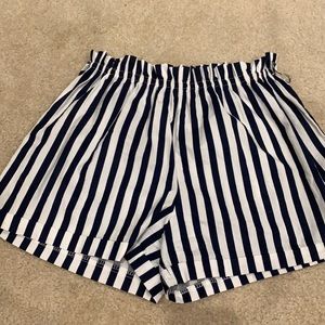 shein striped shorts